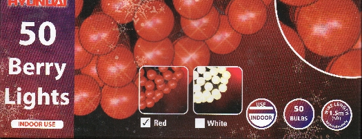 (image for) 50 String Red Berry Lights